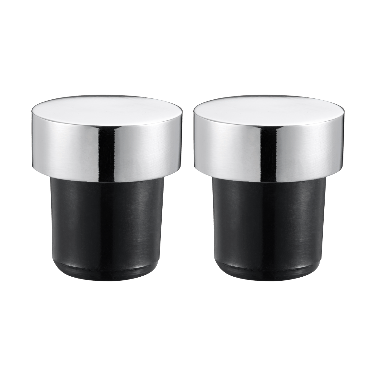 Dorre Valli vinförslutare 2-pack 3 cm Krom | Skandinavisk Design | Flasköppnare & Förslutning | Silverfärgad