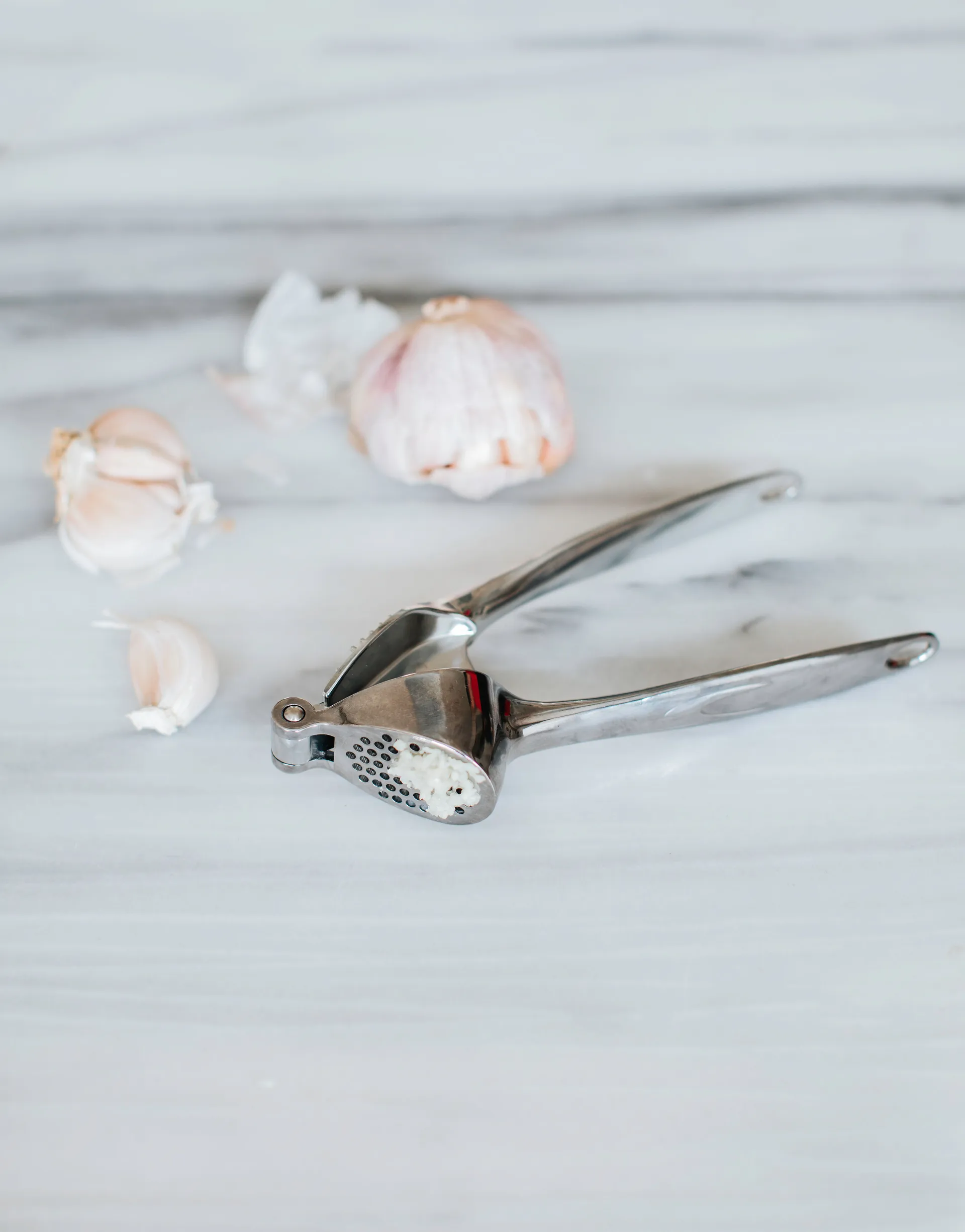 Via vitlökspress 18 cm, Zink Dorre