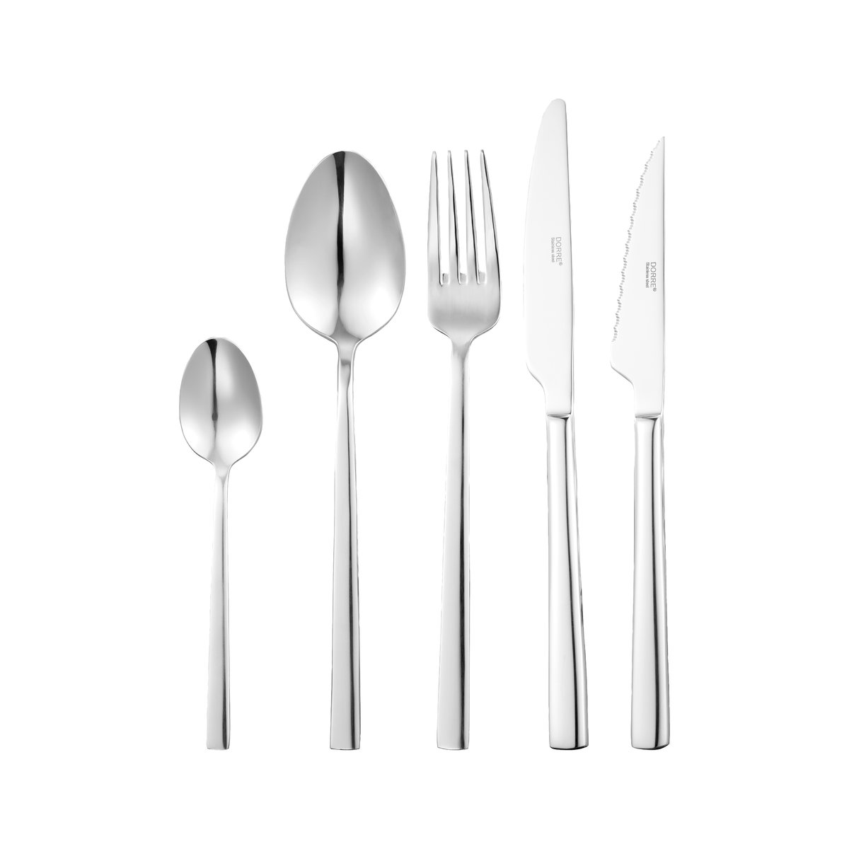 Dorre Victoria bestickset rostfritt stål 30 delar | Skandinavisk Design | Bestickset | Silverfärgad