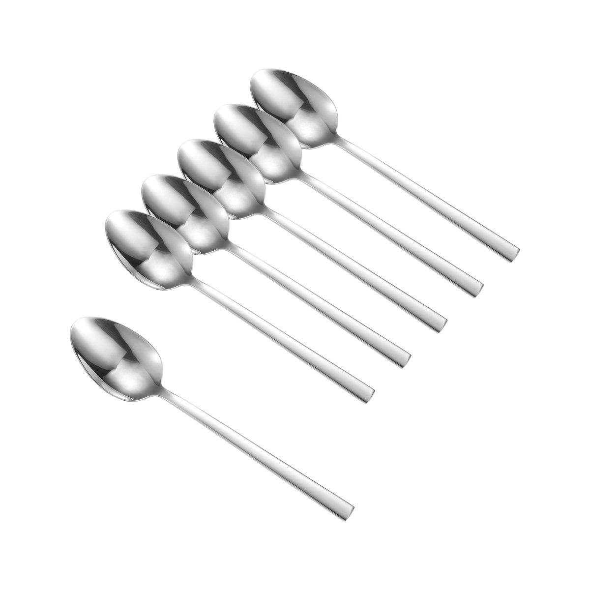 Dorre Victoria dessertsked 6-pack Rostfritt stål | Skandinavisk Design | Dessertbestick | Silverfärgad