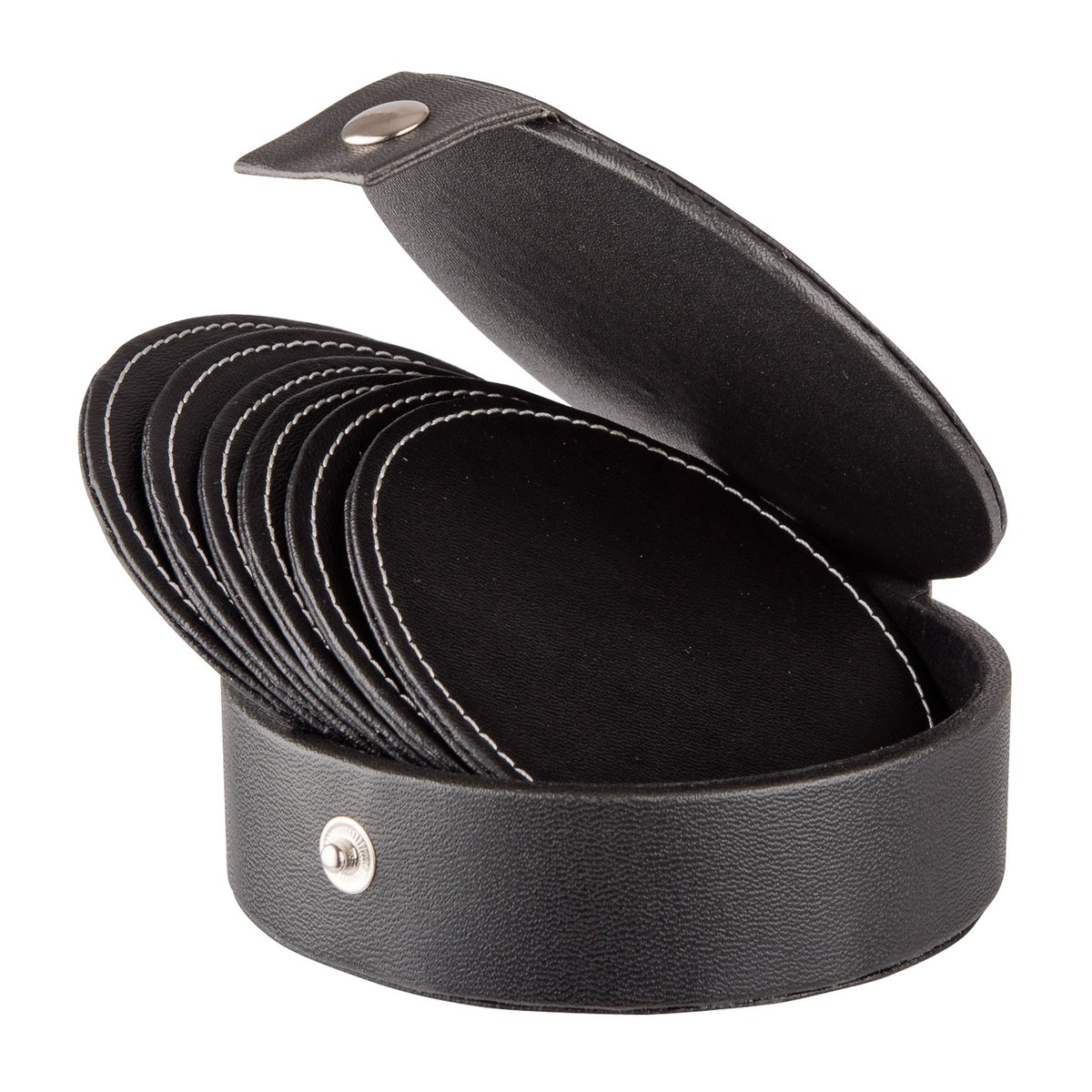 Dorre Visby glasunderlägg 10 cm 6-pack Svart | Skandinavisk Design | Glasunderlägg | Svart