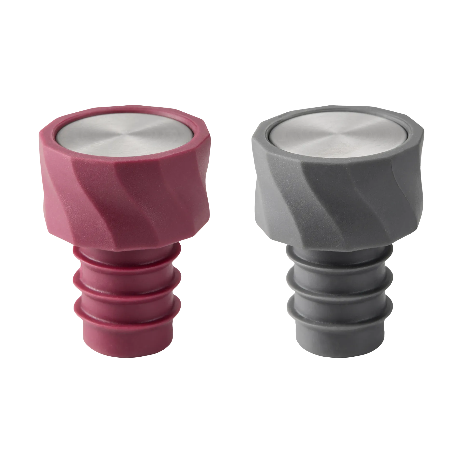 Vivi vinförslutare 2-pack 4,5cm, Svart-vinröd Dorre