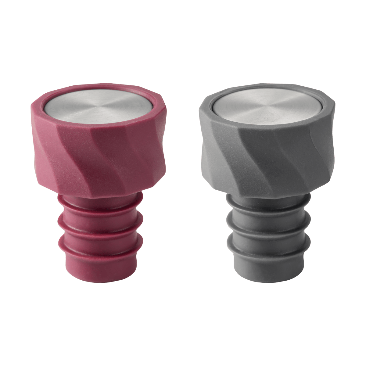 Dorre Vivi vinförslutare 2-pack 4,5cm Svart-vinröd | Skandinavisk Design | Flasköppnare & Förslutning | Svart