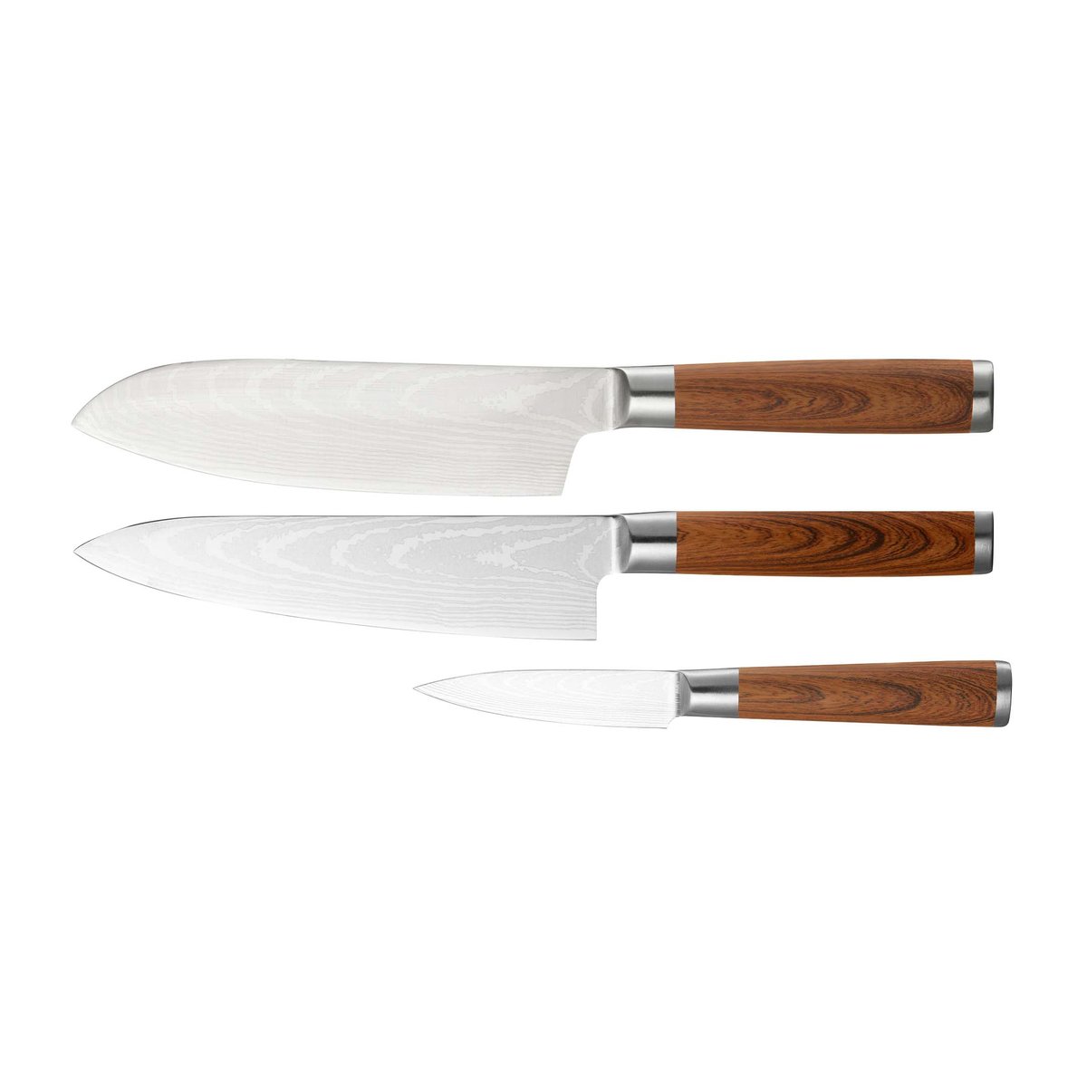 Dorre Yari knivset 3 knivar Rostfritt stål | Skandinavisk Design | Knivset | Brun