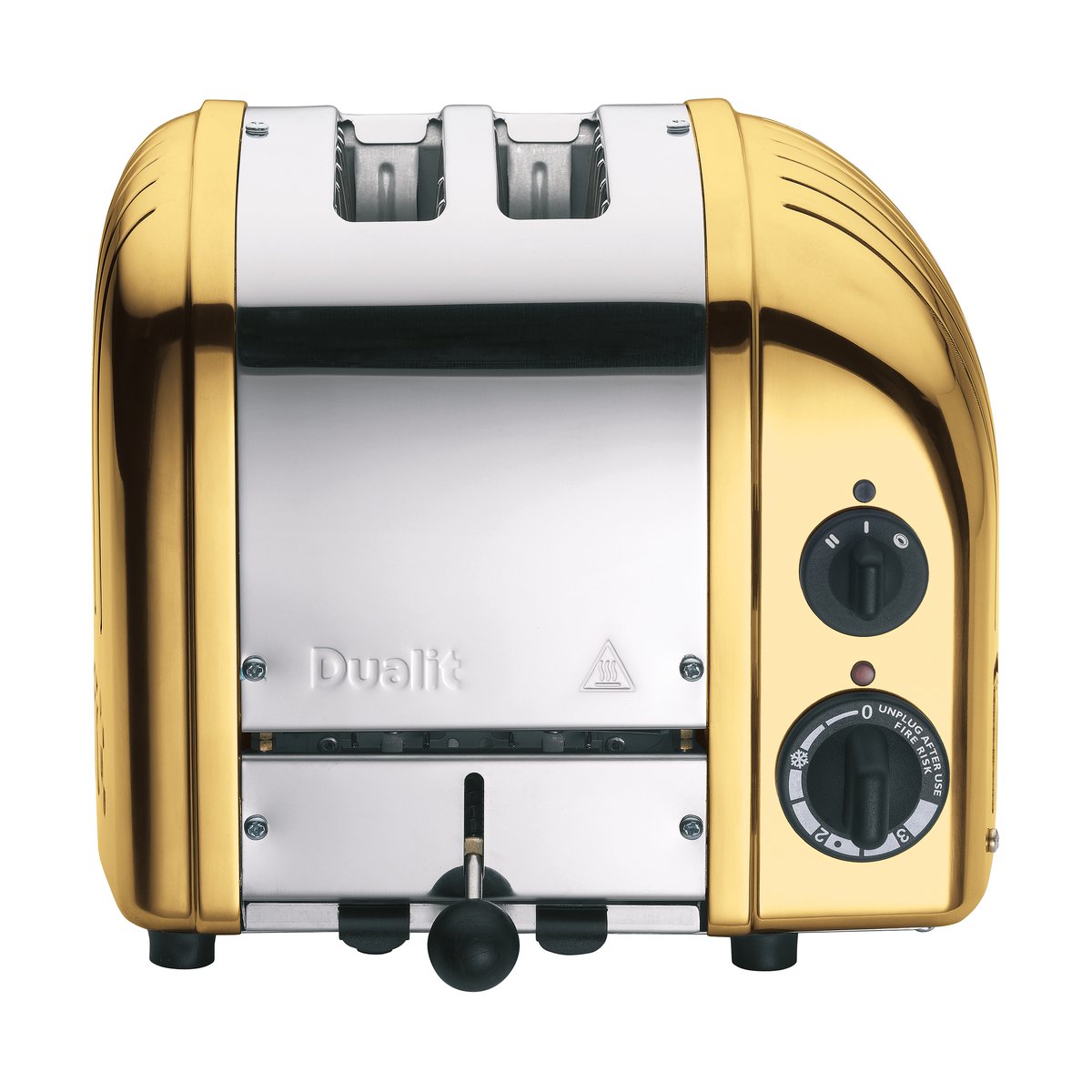Dualit Brödrost Classic 2 Skivor Mässing | Skandinavisk Design | Brödrostar | Guldfärgad