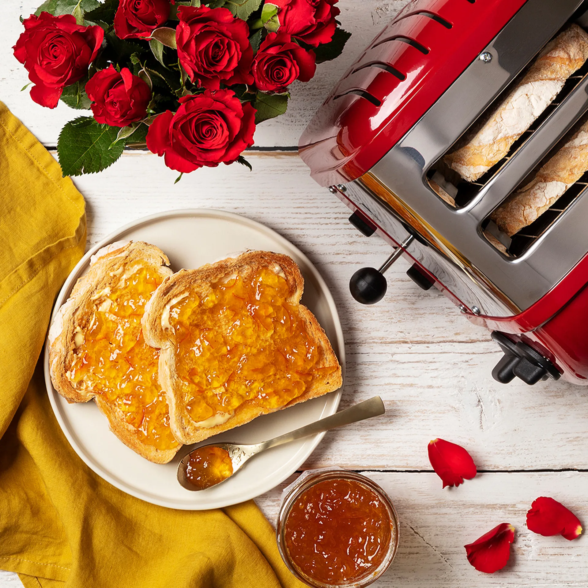 Brödrost Classic 2 Skivor, Röd Dualit