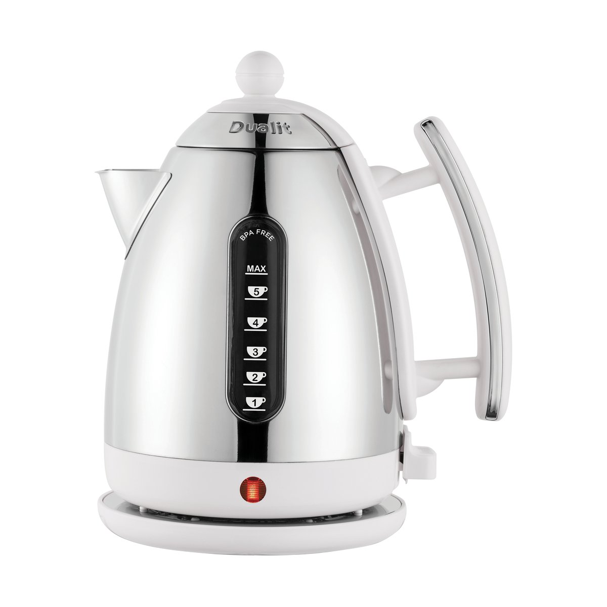 Dualit Lite vattenkokare 1,5 L Vit-rostfri | Skandinavisk Design | Vattenkokare | Vit