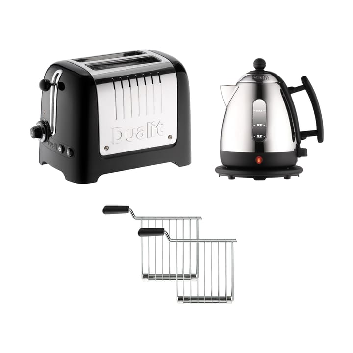 Dualit Lite vattenkokare och brödrost 2 delar - Svart - Dualit