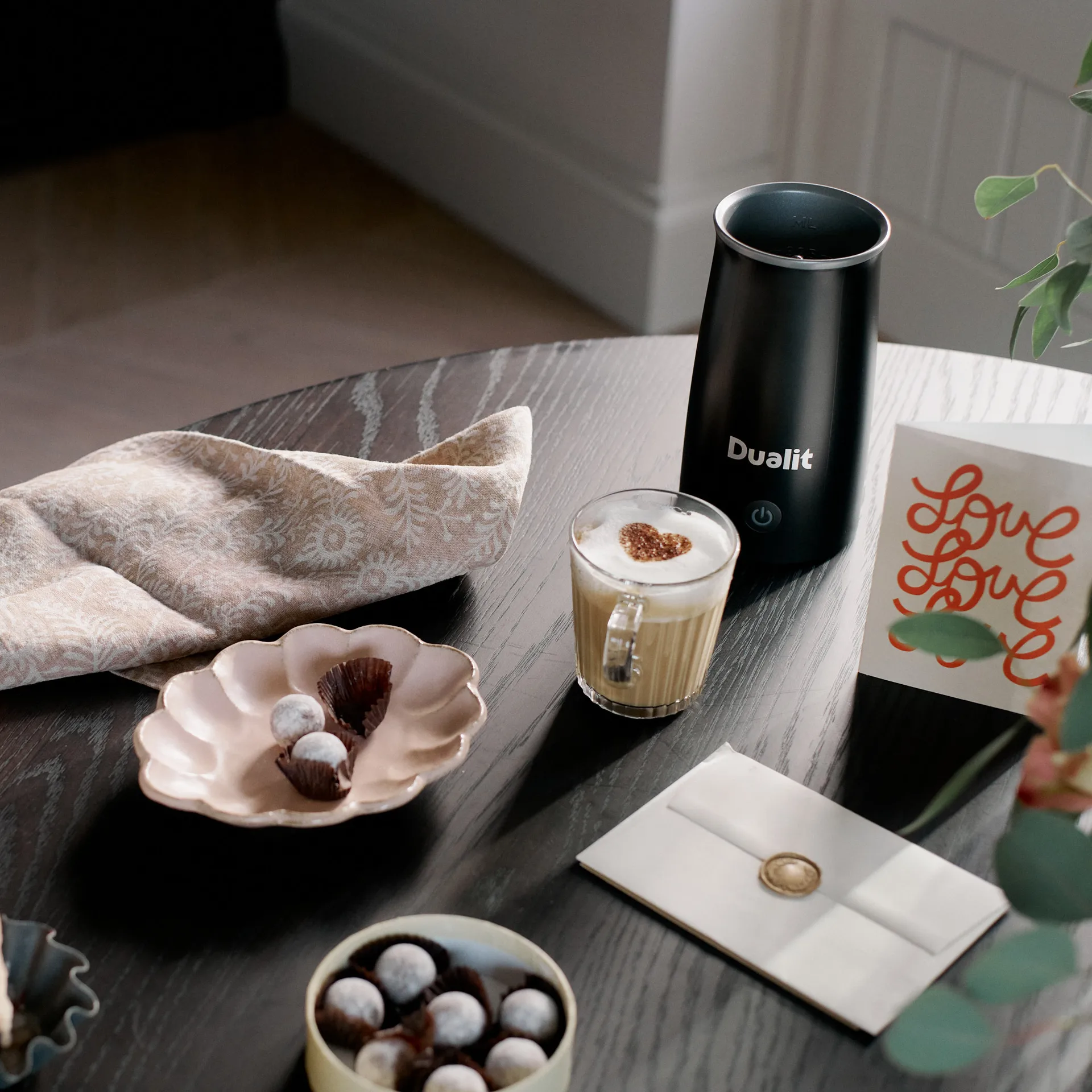 Dualit mjölkskummare med chokladfunktion 20,5 cm, Svart Dualit