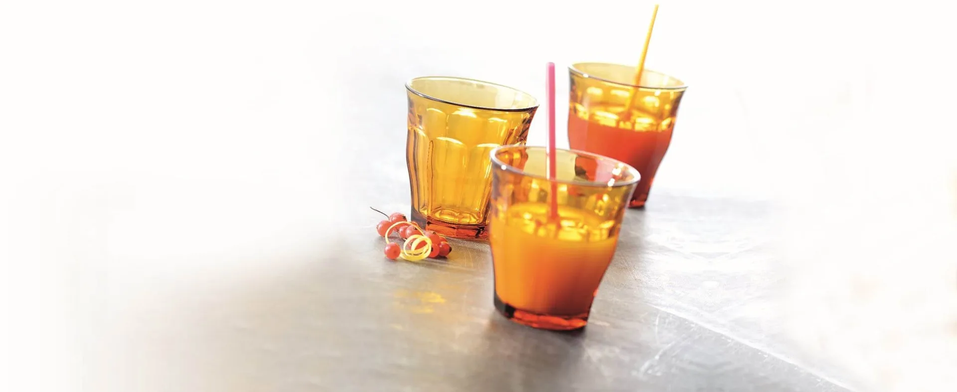 Picardie dricksglas, Amber, 6-pack, 25 cl Duralex
