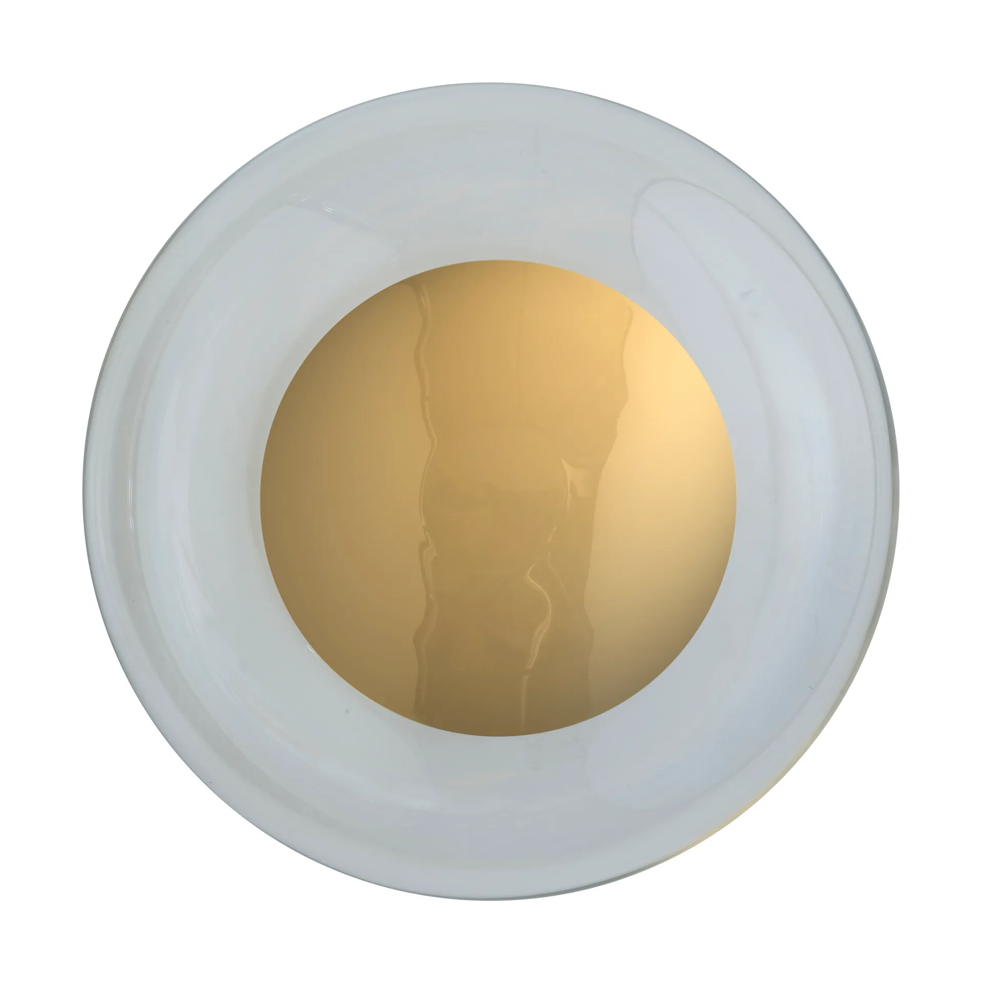 Horizon surface vägglampa, Clear-shiny gold, Ø29 cm EBB & FLOW