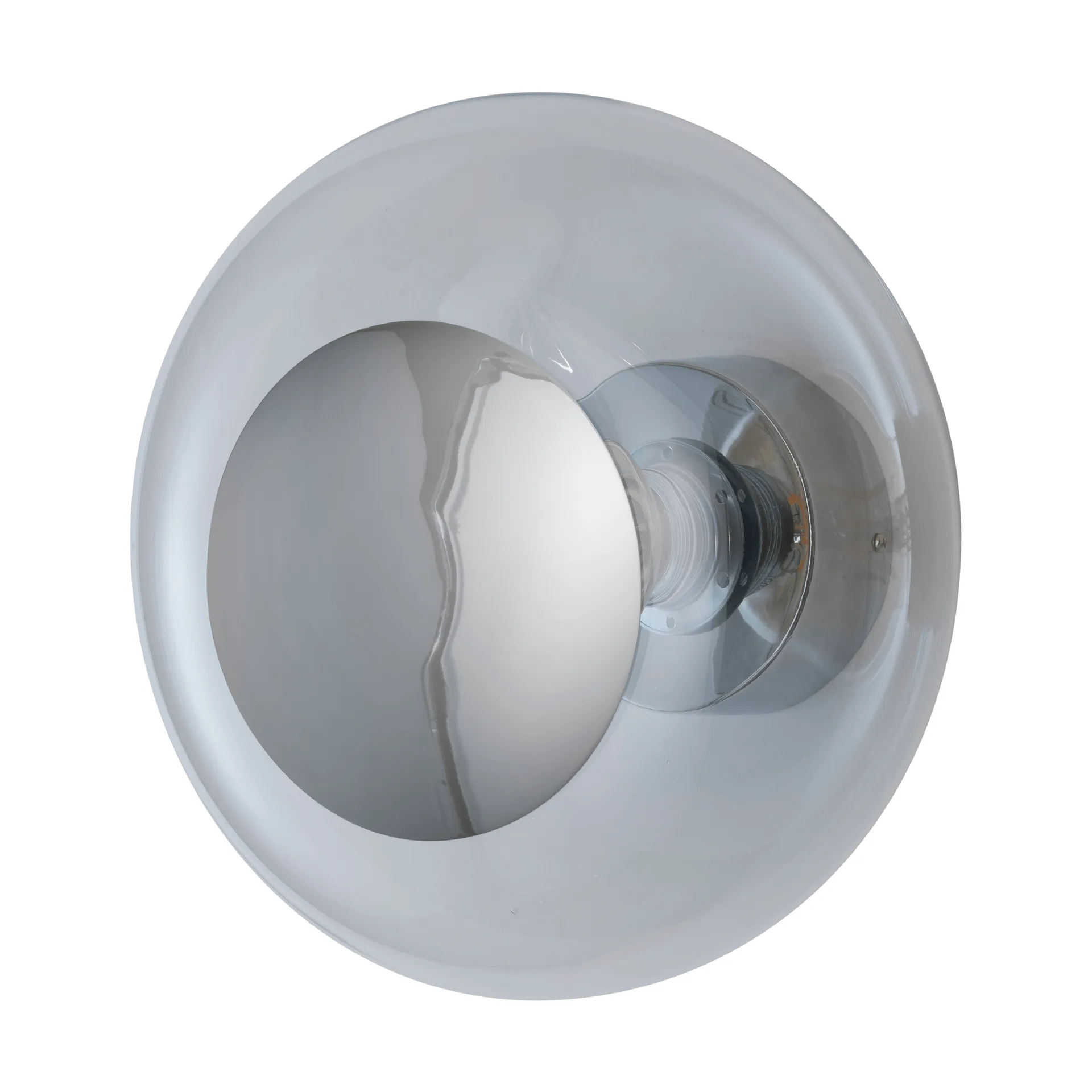 Horizon surface vägglampa, Clear-silver, Ø29 cm EBB & FLOW