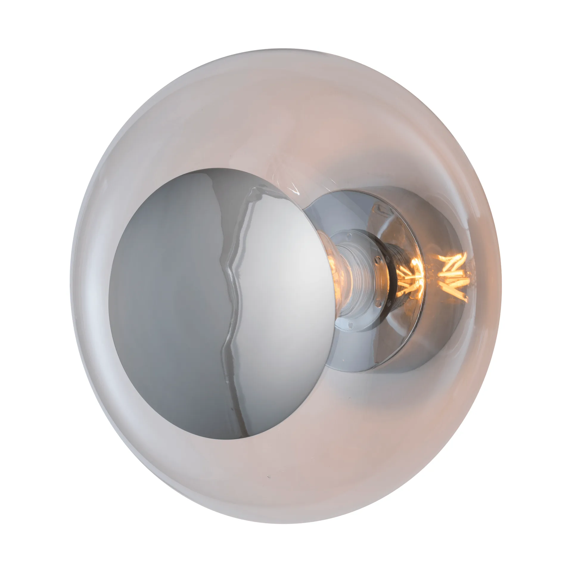 Horizon surface vägglampa, Clear-silver, Ø29 cm EBB & FLOW