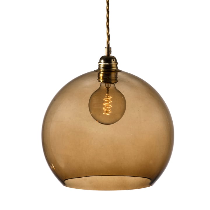 Rowan taklampa L, Ø 28 cm - chestnut brown - EBB & FLOW