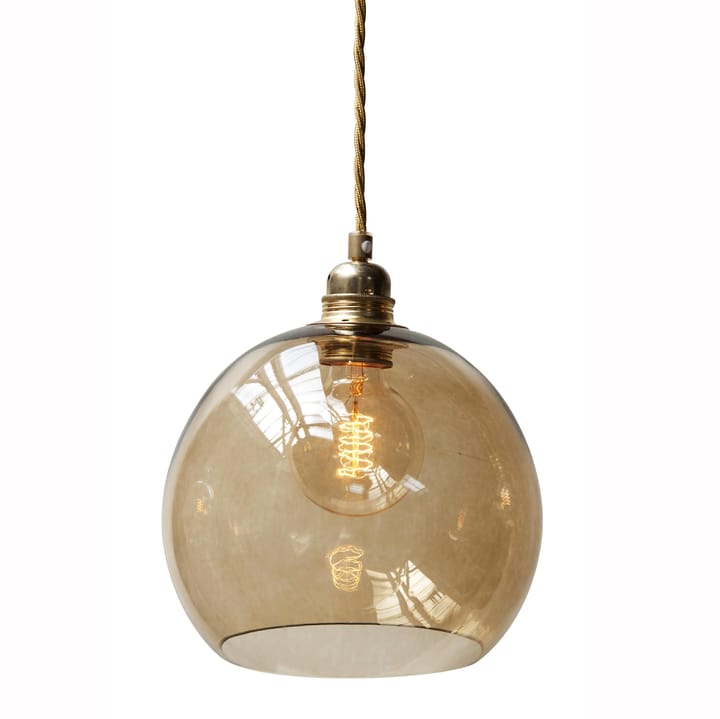 Rowan taklampa M, Ø 22 cm, chestnut brown EBB & FLOW