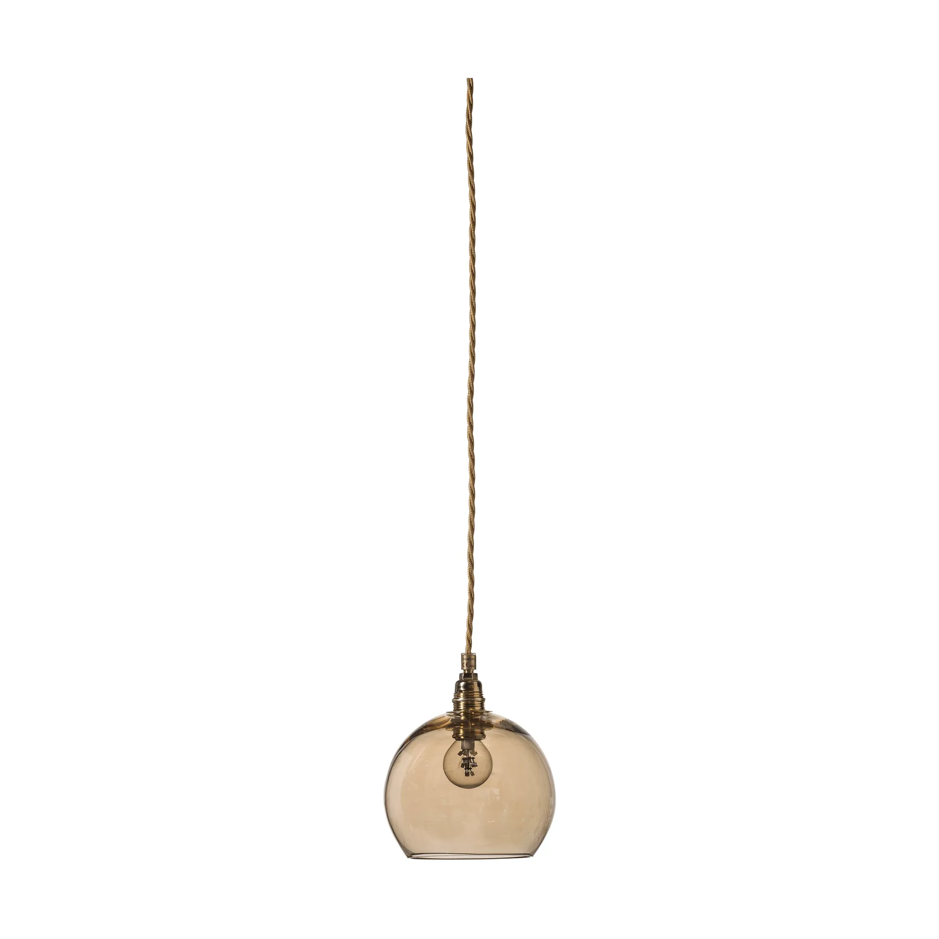 Rowan taklampa S, Ø 15,5 cm, Golden smoke EBB & FLOW