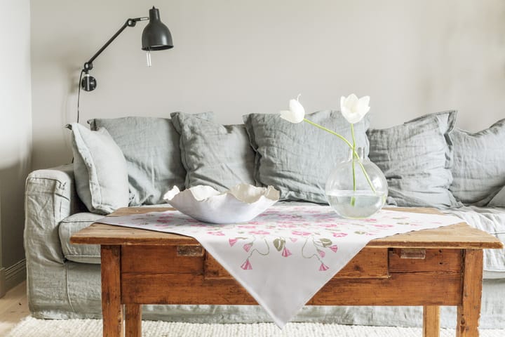 Åkervinda bordsduk 75x75 cm, Rosa Ekelund Linneväveri
