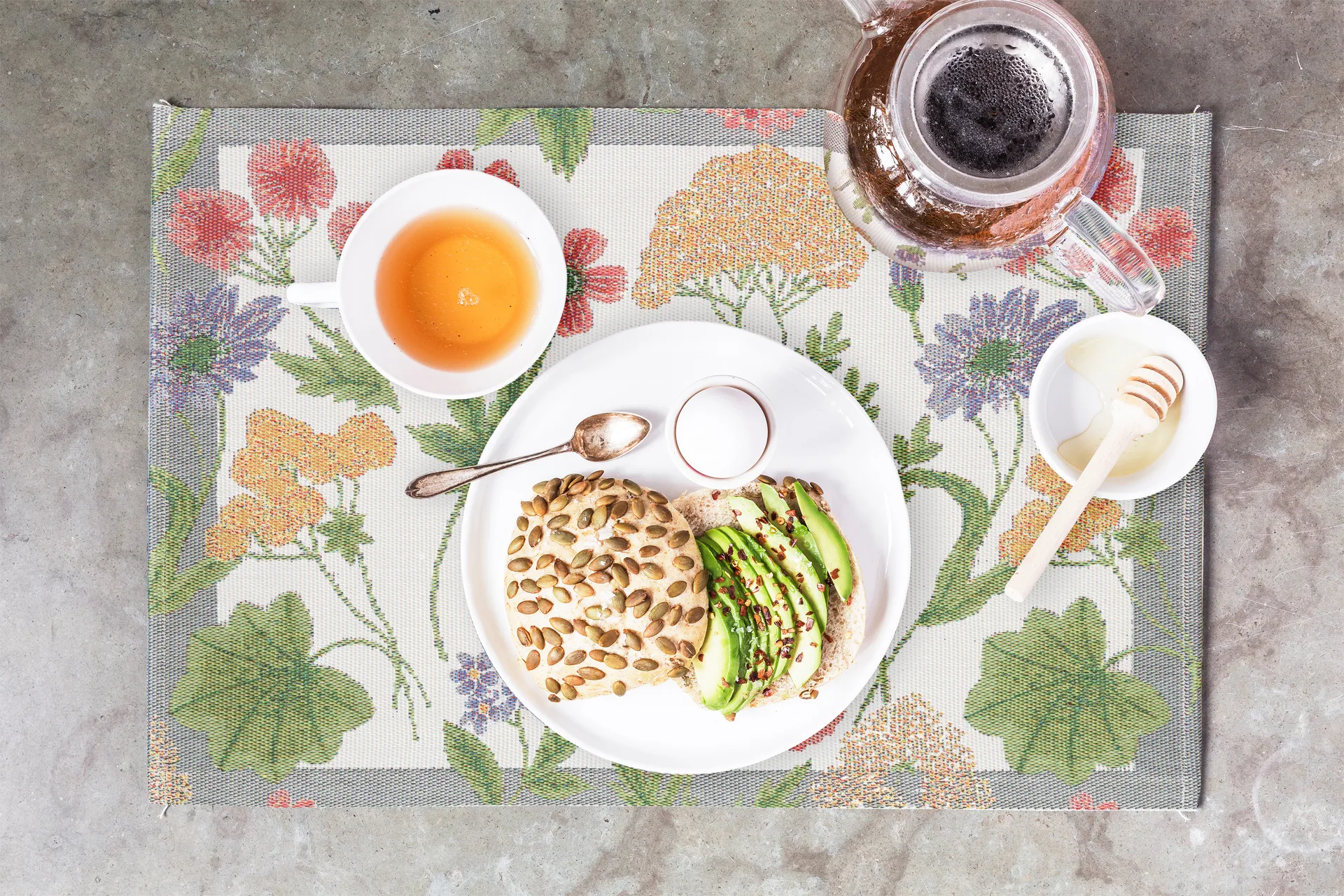 Ängsdröm bordstablett 35x48 cm, Multi Ekelund Linneväveri