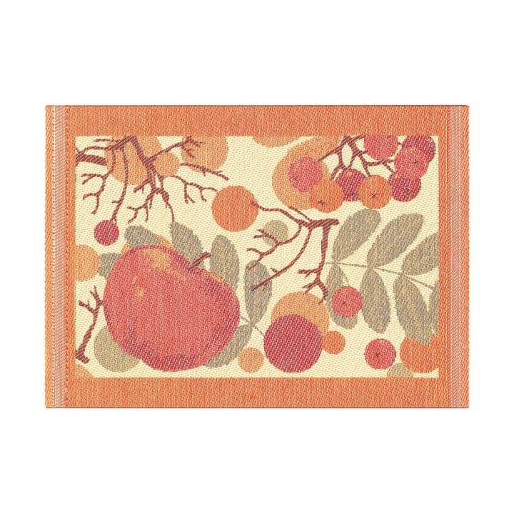 Äppelbär diskduk 35x25 cm - Orange - Ekelund Linneväveri