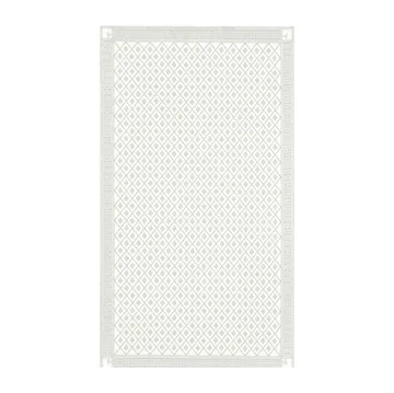 Åttebladrose bordsduk beige - 150x260 cm - Ekelund Linneväveri