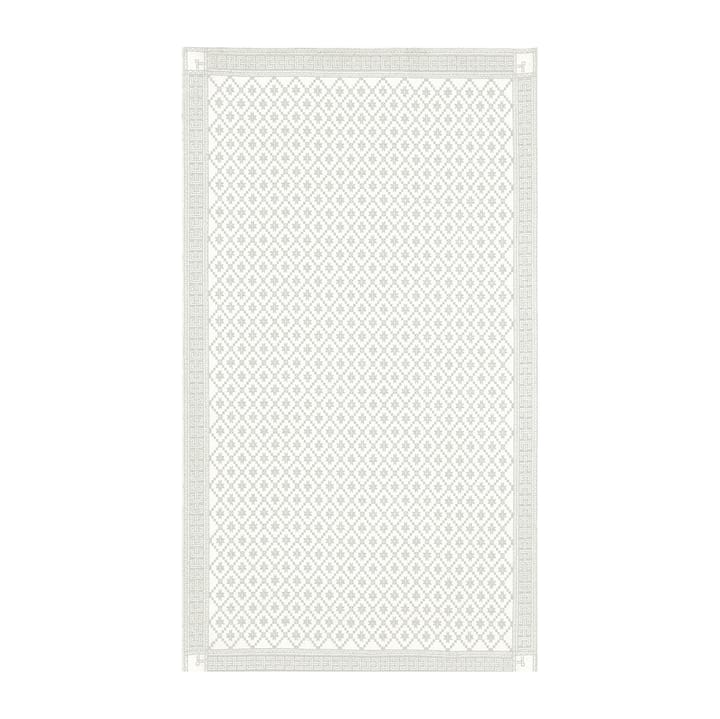Åttebladrose bordsduk beige - 150x260 cm - Ekelund Linneväveri