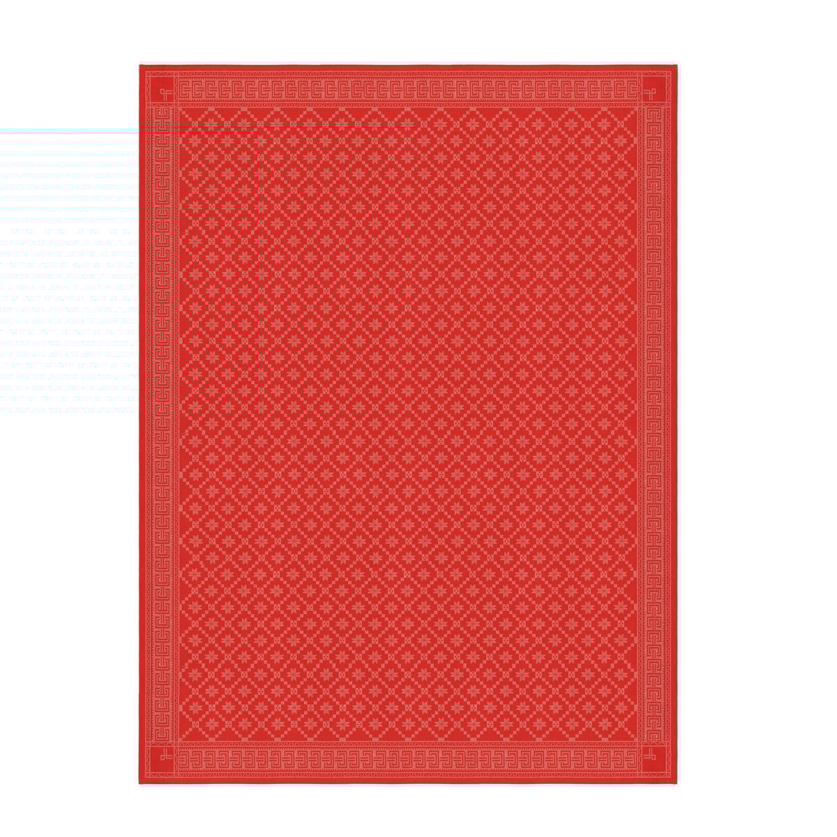 Ekelund Linneväveri Åttebladrose duk 150x150 cm | Skandinavisk Design | Dukar | Röd