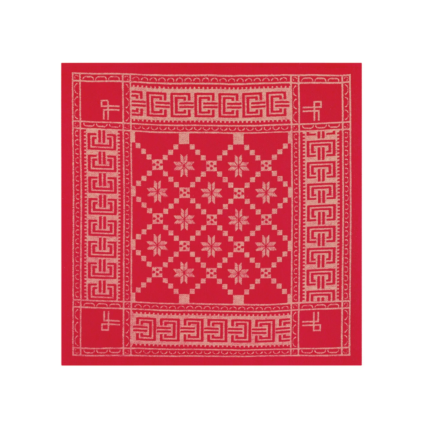 Åttebladrose servett, 50x50 cm Ekelund Linneväveri