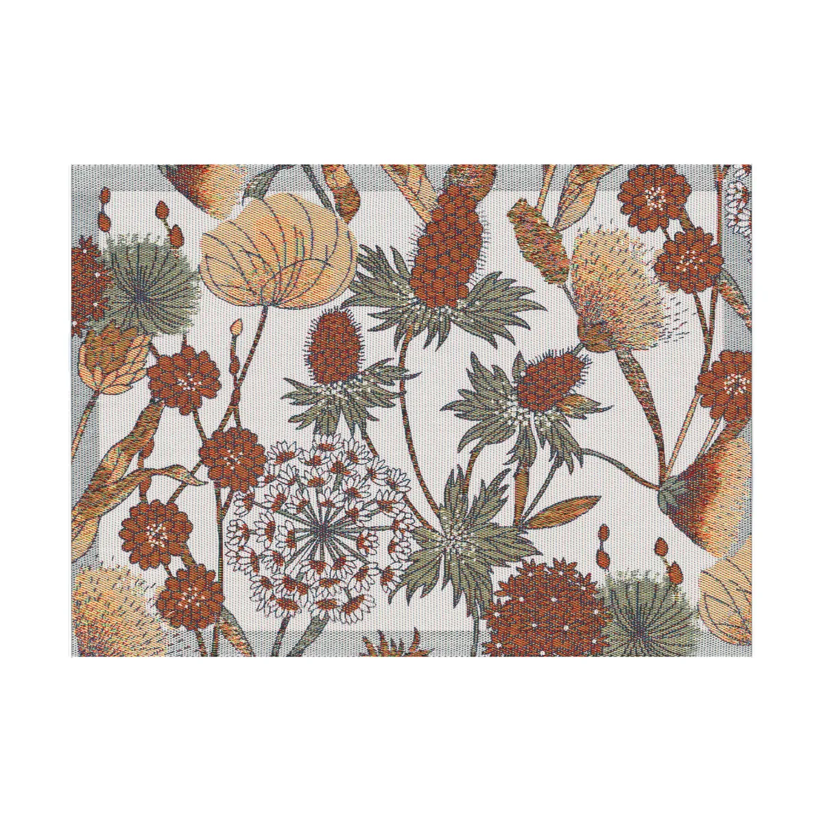 Ekelund Linneväveri Autumn bordstablett 35x48 cm Brun-röd