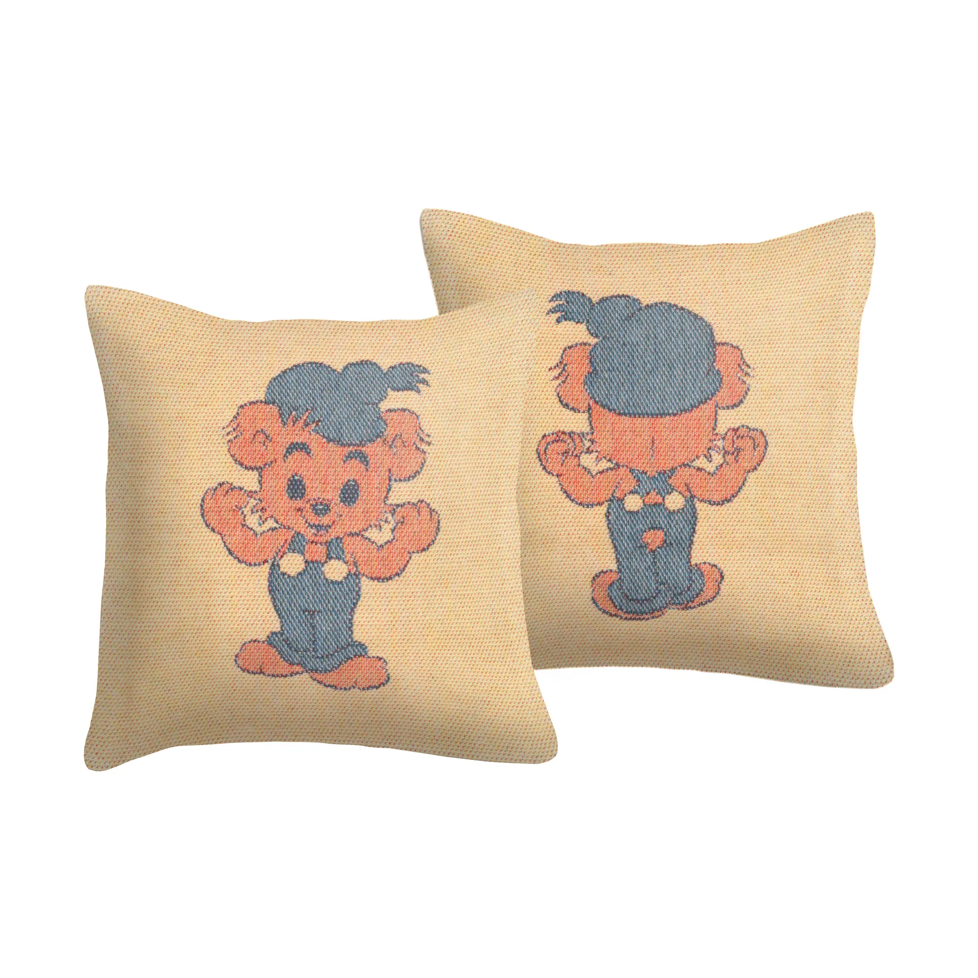 Bamse kuddfodral 40x40 cm, Gul Ekelund Linneväveri