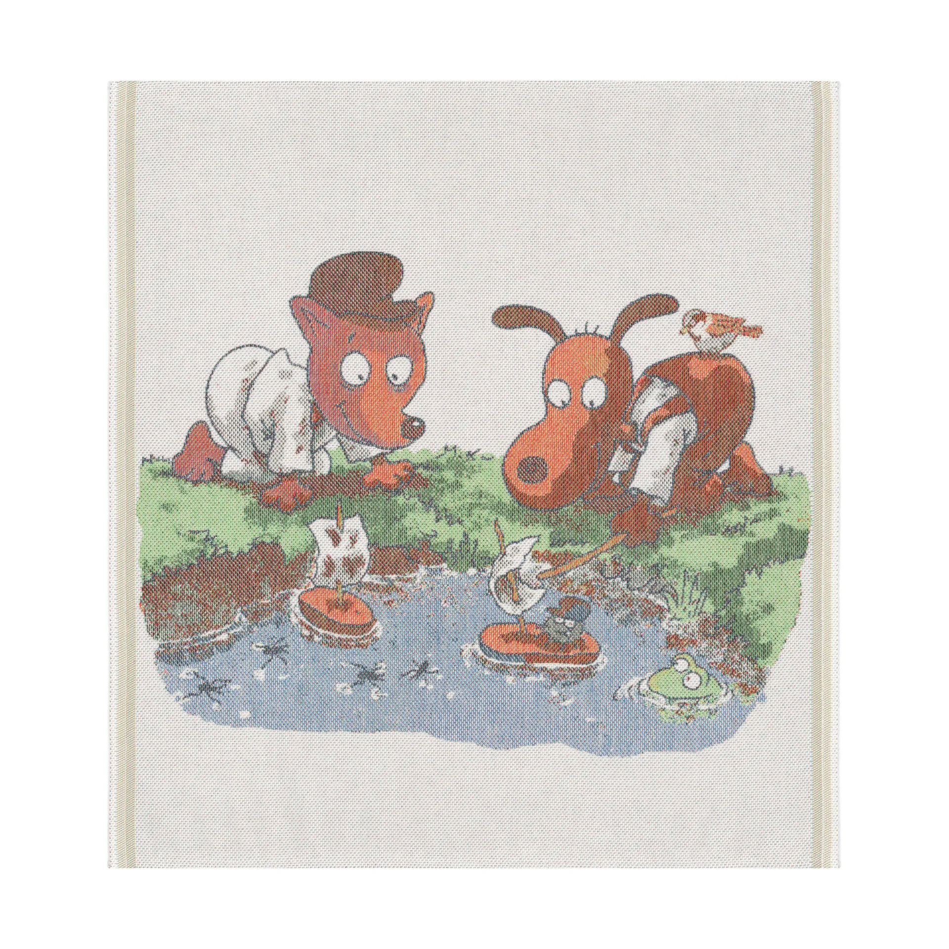 Barkbåtar babyfilt 70x75 cm, Multi Ekelund Linneväveri
