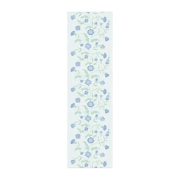 Blå blom löpare - 35x120 cm - Ekelund Linneväveri
