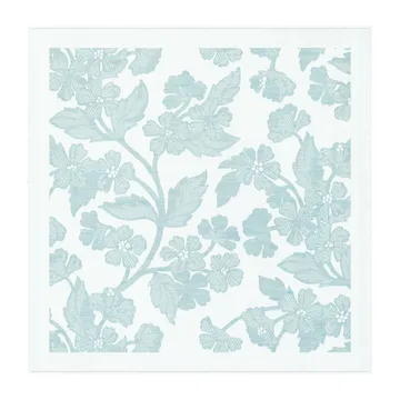 Blomranka servett 35x35 cm - Ljusgrön - Ekelund Linneväveri
