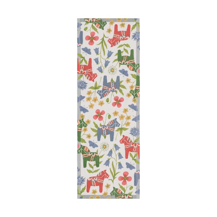 Blomsterhäst bordslöpare 35x100 cm - Multi - Ekelund Linneväveri