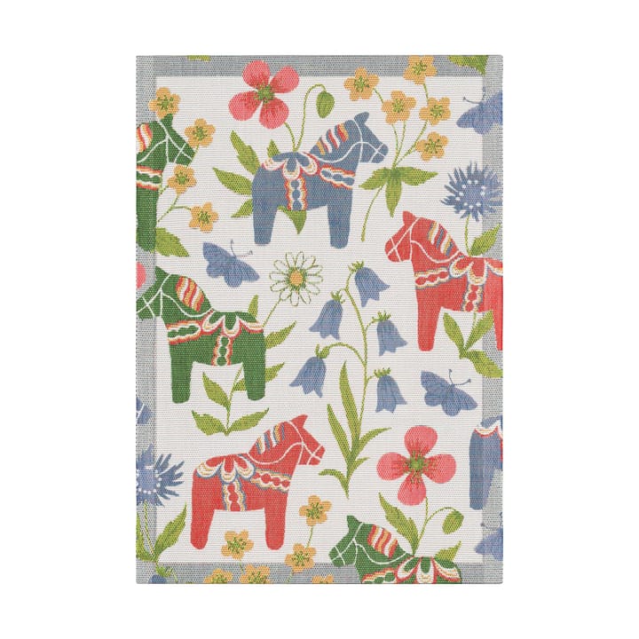 Blomsterhäst kökhandduk 35x50 cm - Multi - Ekelund Linneväveri