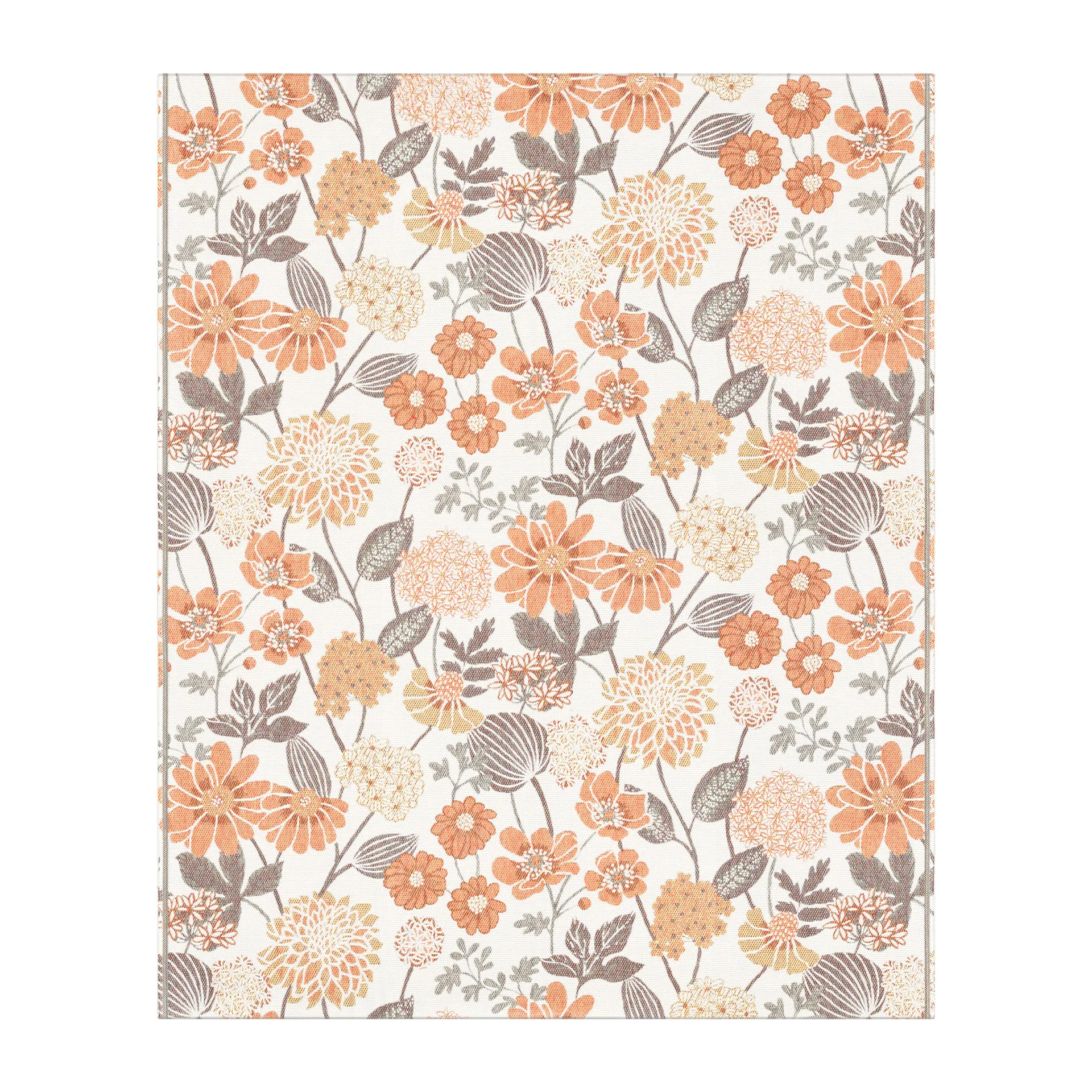 Bodum bomullsfilt 140x170 cm, Orange Ekelund Linneväveri