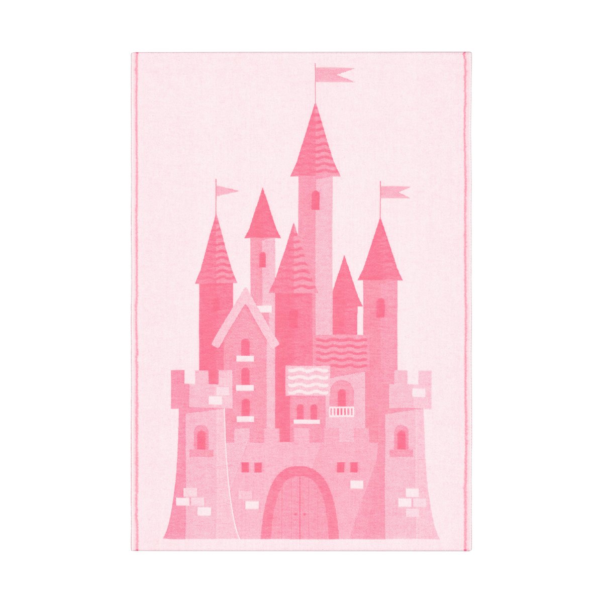 Ekelund Linneväveri Castle babyfilt 72x105 cm Rosa | Skandinavisk Design | Bomullsplädar & Bomullsfiltar | Rosa
