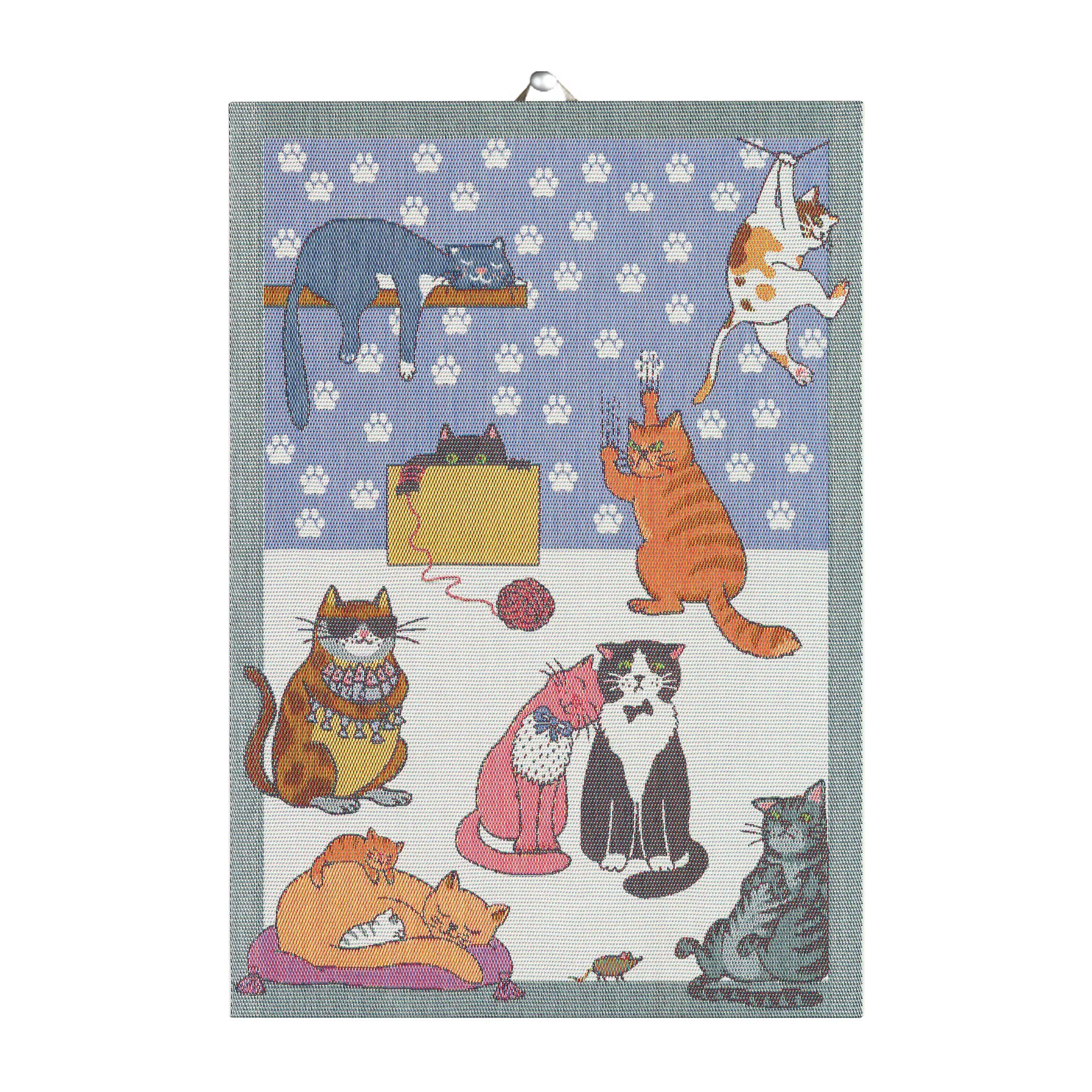 Cats fun kökshandduk, 35x50 cm Ekelund Linneväveri