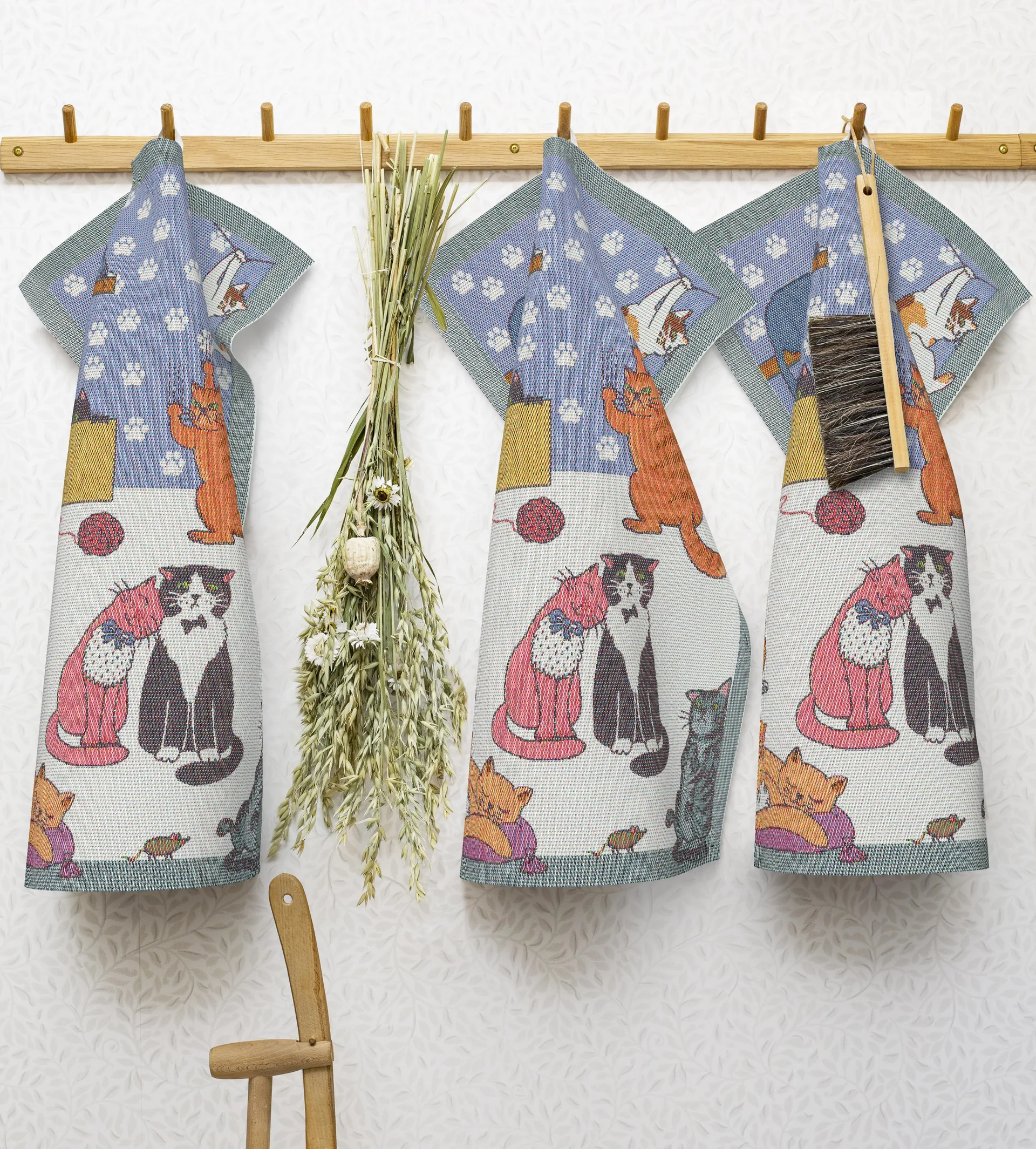 Cats fun kökshandduk, 35x50 cm Ekelund Linneväveri