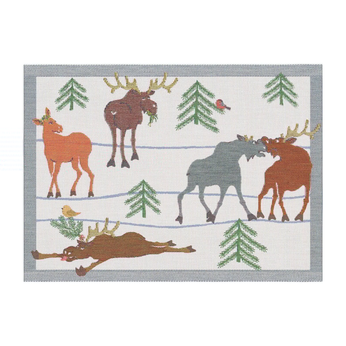 Ekelund Linneväveri Clumsy moose bordstablett 35x48 cm
