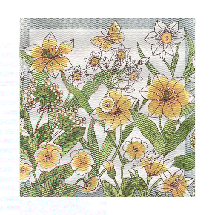 Daffodil tygservett 35x35 cm - Gul - Ekelund Linneväveri