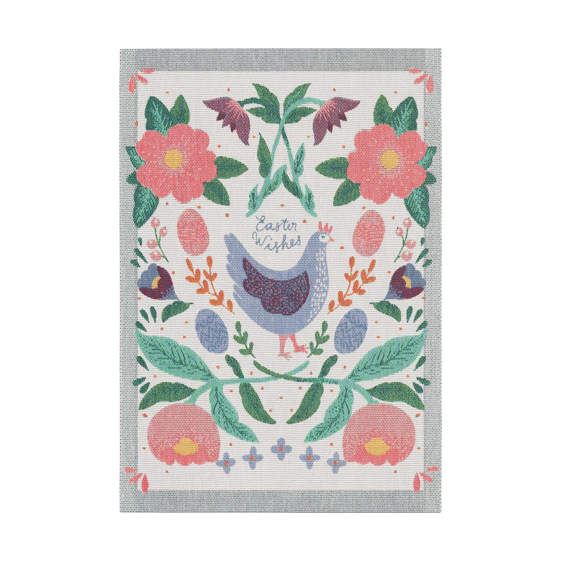 Easter chicken kökshandduk 35x50 cm, Multi Ekelund Linneväveri