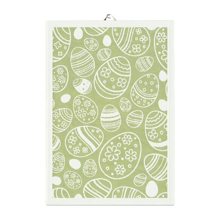 Easter Egg kökshandduk 35x50 cm, Grön Ekelund Linneväveri