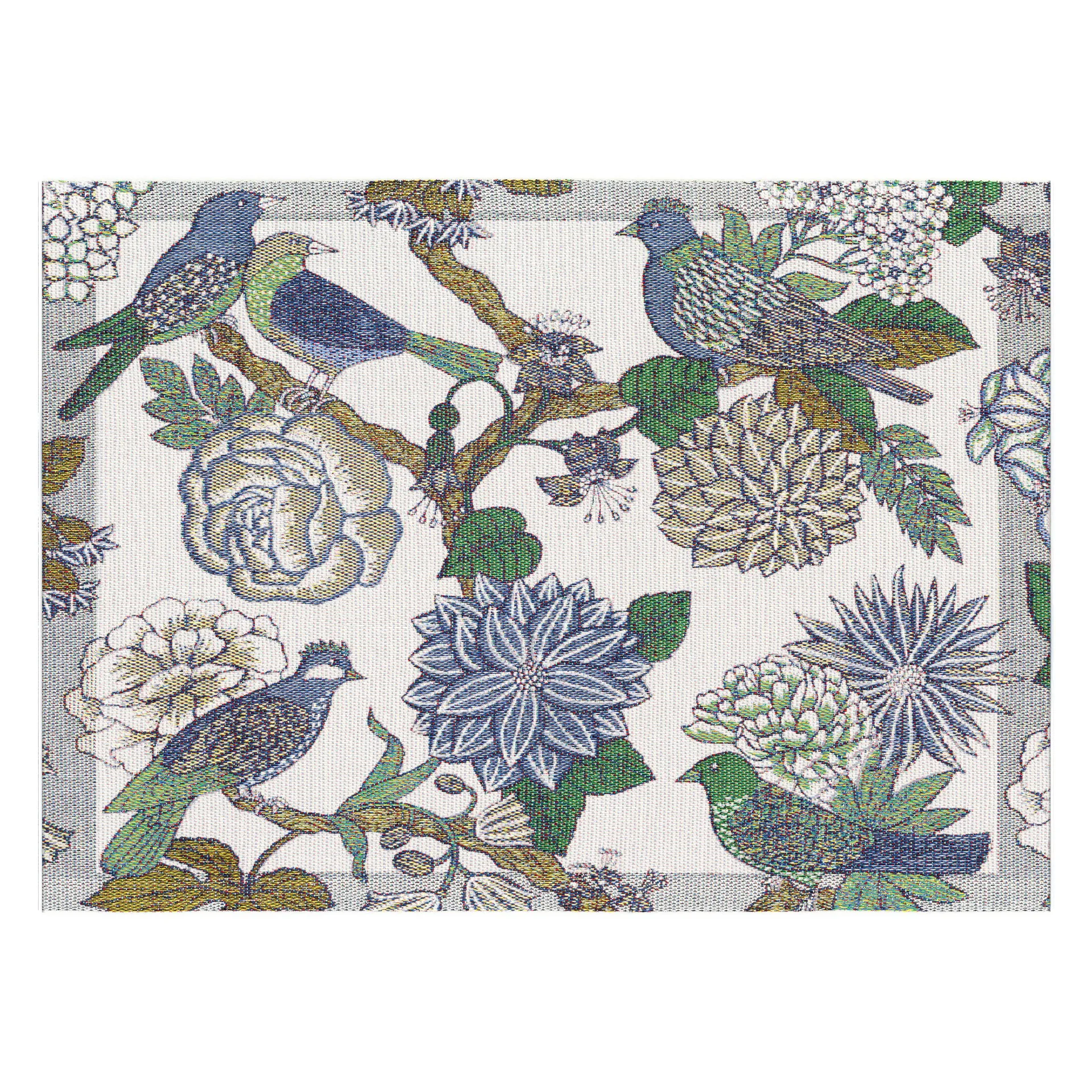 Fåglabo bordstablett 35x48 cm, Multi Ekelund Linneväveri