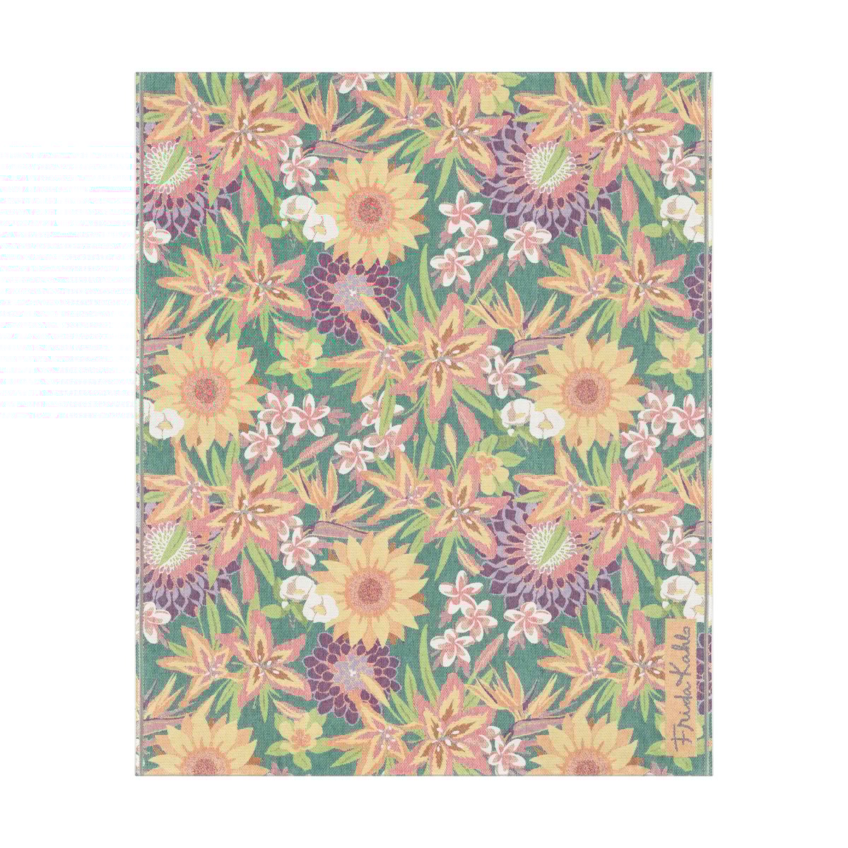 Ekelund Linneväveri Flores filt 140x170 cm Multi | Skandinavisk Design | Ullplädar & Ullfiltar | Multi