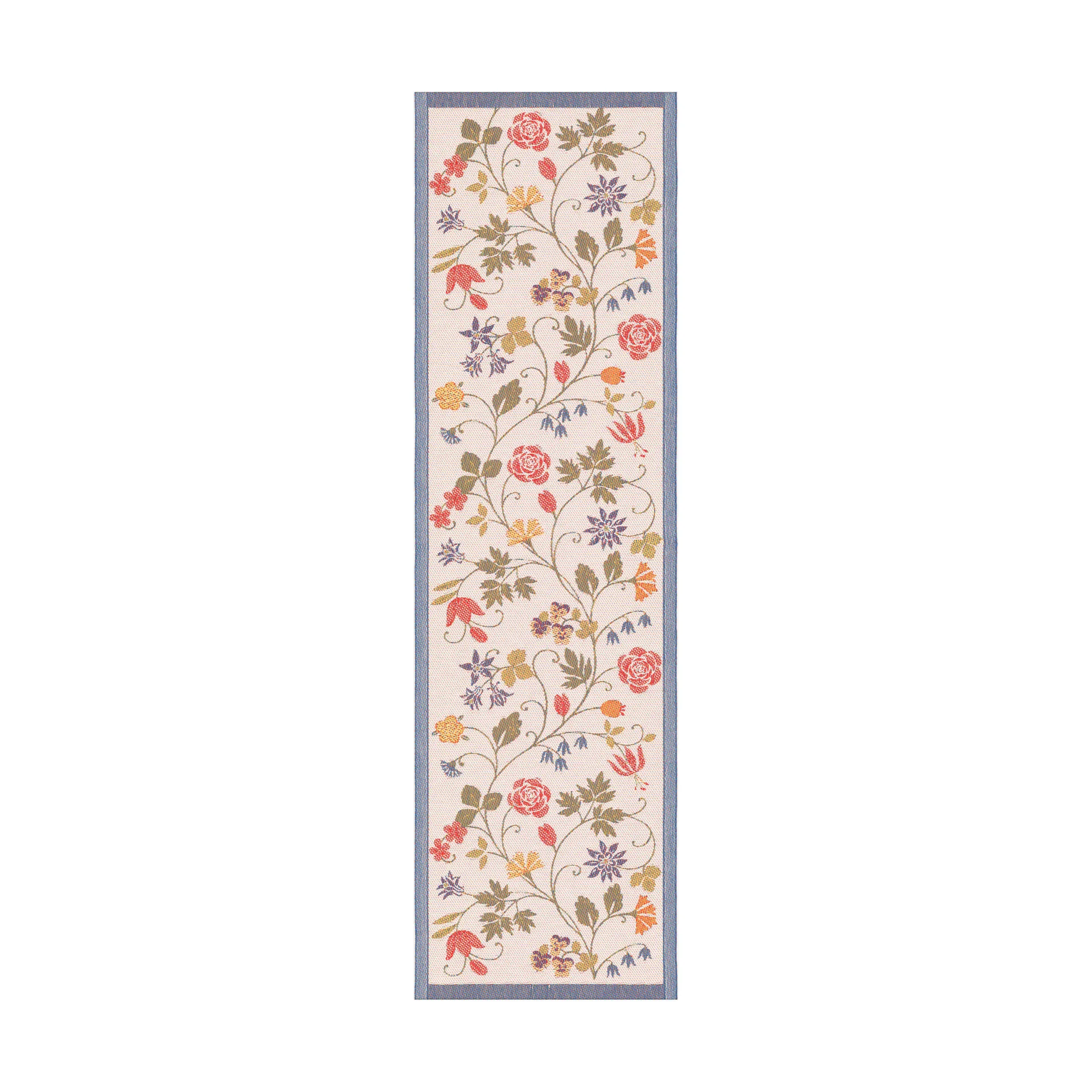 Flower bordslöpare 35x120 cm, Multi Ekelund Linneväveri