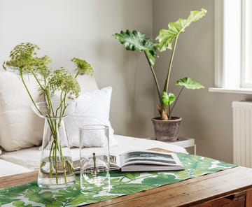 Foliage bordslöpare 35x120 cm - Grön - Ekelund Linneväveri