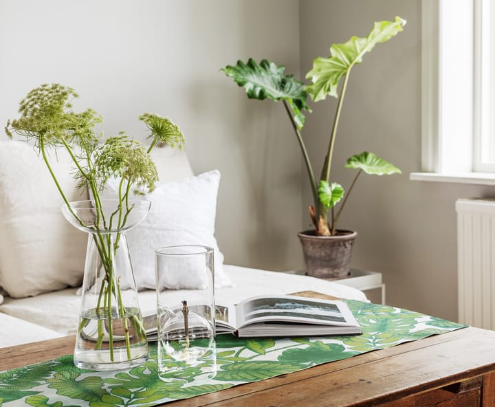 Foliage bordslöpare 35x120 cm, Grön Ekelund Linneväveri