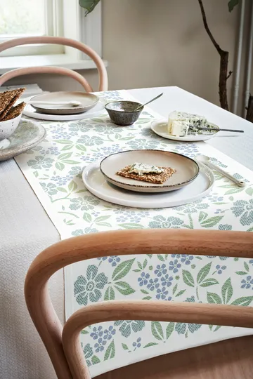 Förgätmigej löpare - 35x120 cm - Ekelund Linneväveri