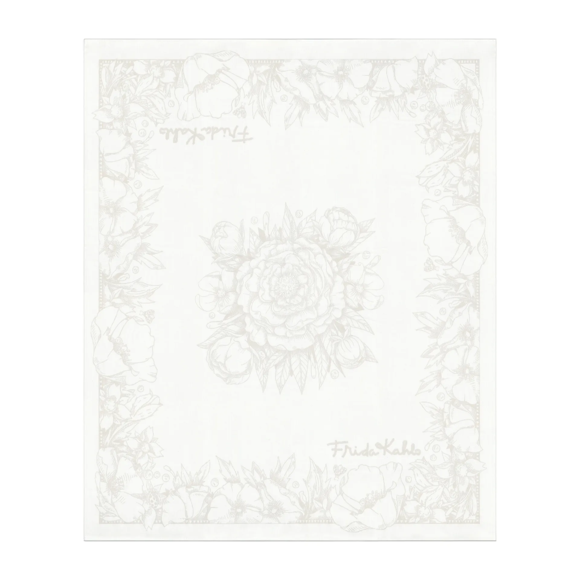 Frida Kahlo filt 140x170 cm, Belleza Ekelund Linneväveri