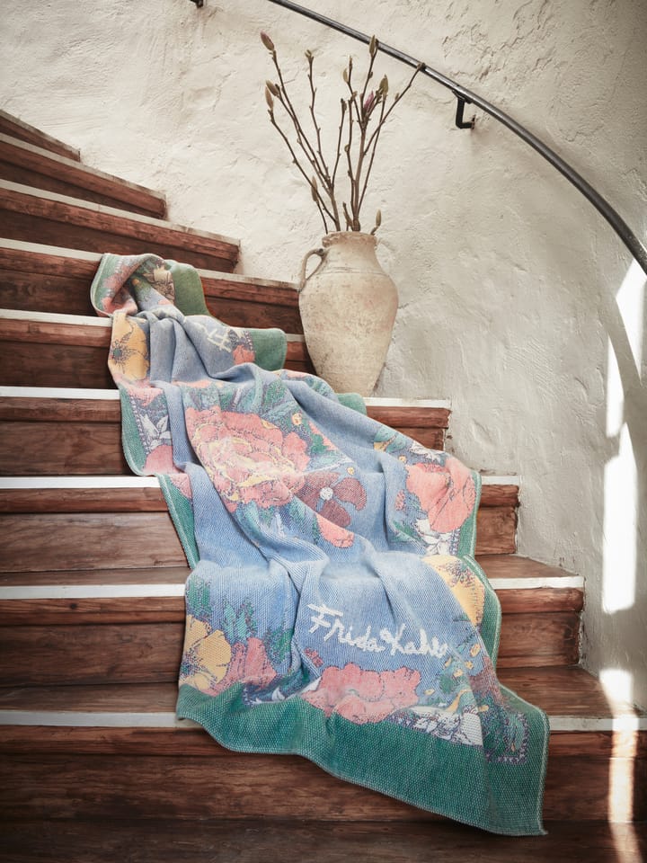 Frida Kahlo filt 140x170 cm, Vida Ekelund Linneväveri